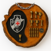 Tábua Rústica Personalizada - Vasco + Kit Churrasco Personalizado