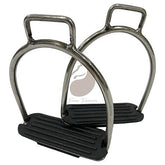 Estribo De Aço Inox Com Borracha De Aderência Confortável - Para Selas e Arreios