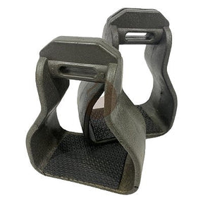 Estribo De Aço Inox Com Borracha De Aderência Confortável - Para Selas e Arreios