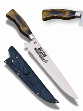 Faca Churrasco Artesanal Picanheira Mestre Churrasqueiro | Aço Inox 10"