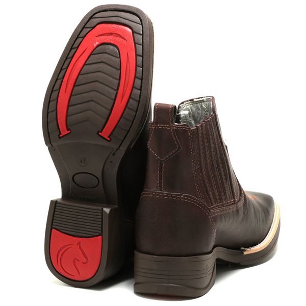 Bota High Country Jump Fossil Café: Bota Masculina Couro Legítimo Resistente e Confortável