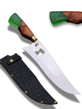 Faca Churrasco Artesanal Personalizada Premium com Abridor | Aço Inox 10"