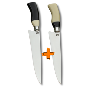 Kit 2 Facas Artesanais para Churrasco Aço Inox  | 9"