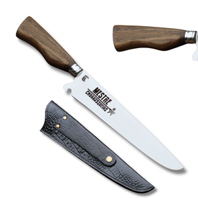 Faca Churrasco Artesanal Picanheira Mestre Churrasqueiro Cabo em Madeira | Aço Inox 10"