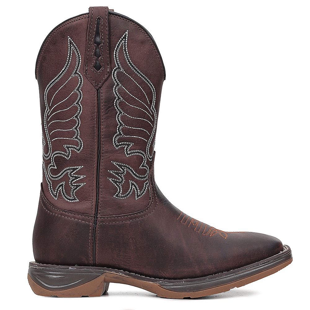 Bota Workboot Stockman - Couro Crazy Horse Café